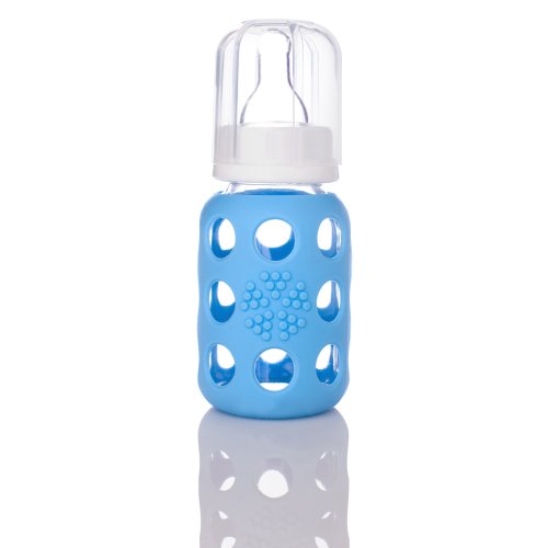 Biberon en verre Weego 120 ml - bleu ciel